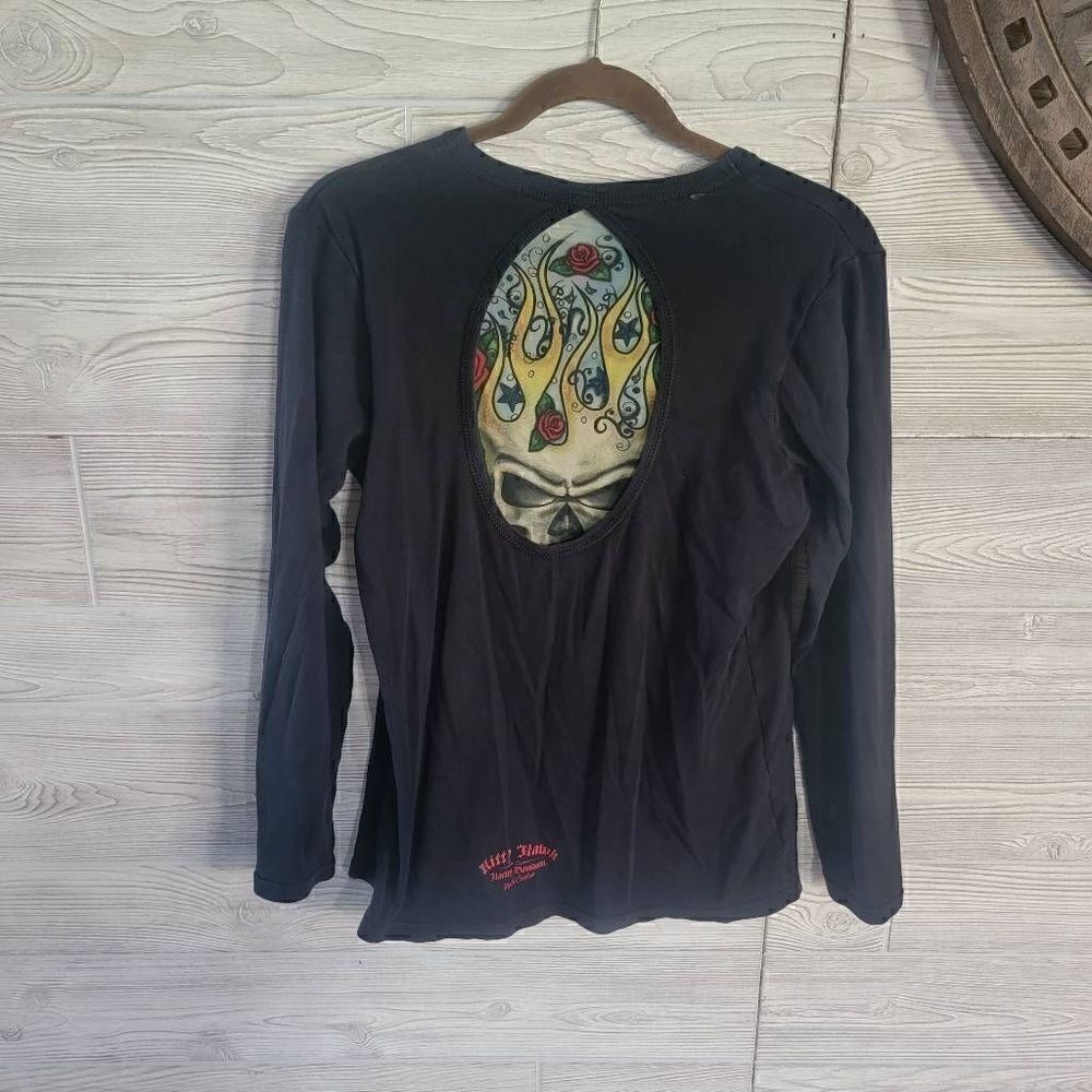 Harley-Davidson Vintage Skull Shirt Womens SZ XL 2009